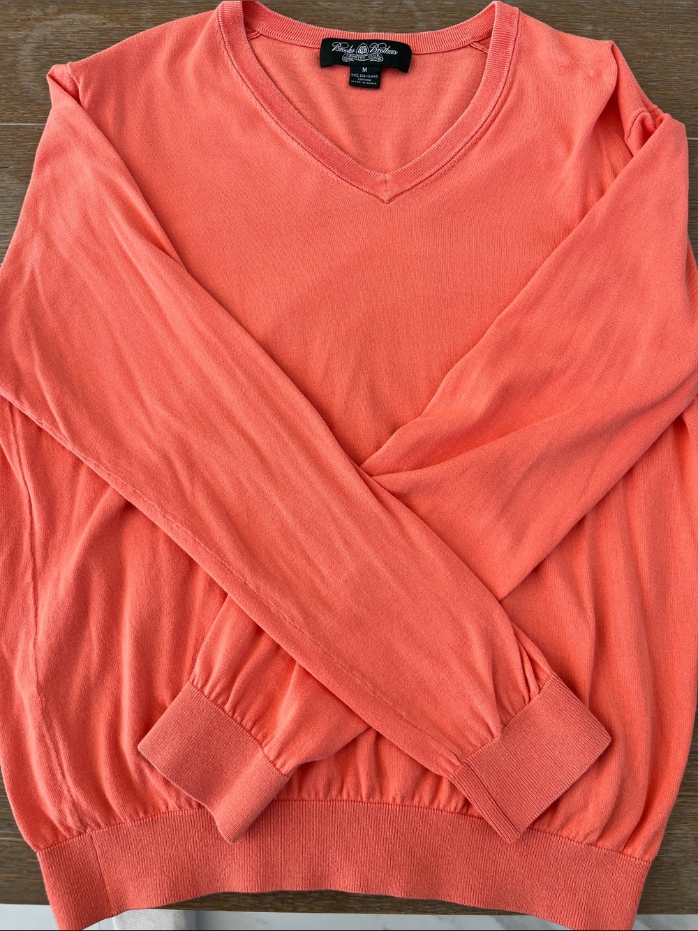 Brooks Brothers V-Neck Pullover Sweater. 100% cotton.